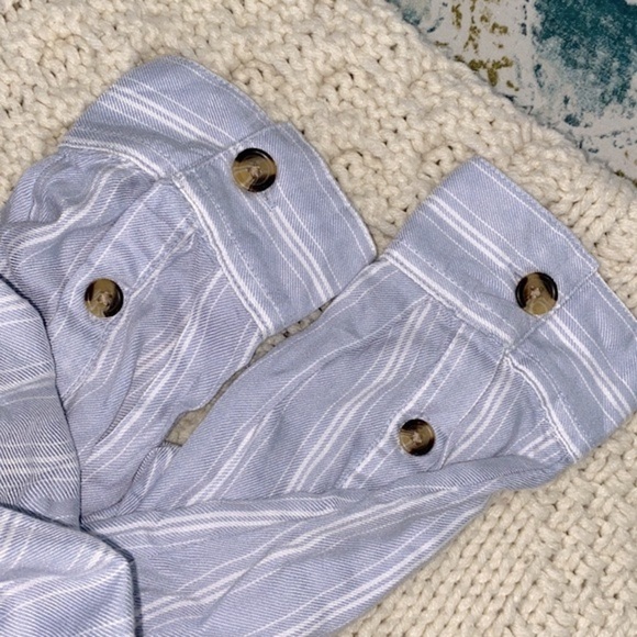 Time and Tru blue striped shirt dress new with tags size medium - Picture 5 of 8